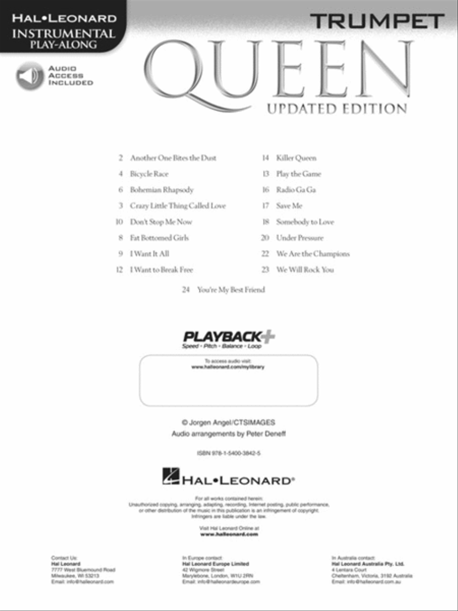 Queen – Updated Edition Trumpet Solo scores gallery preview page 2