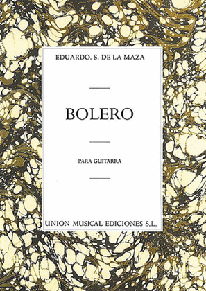 Book cover for Eduardo Sainz De La Maza: Bolero