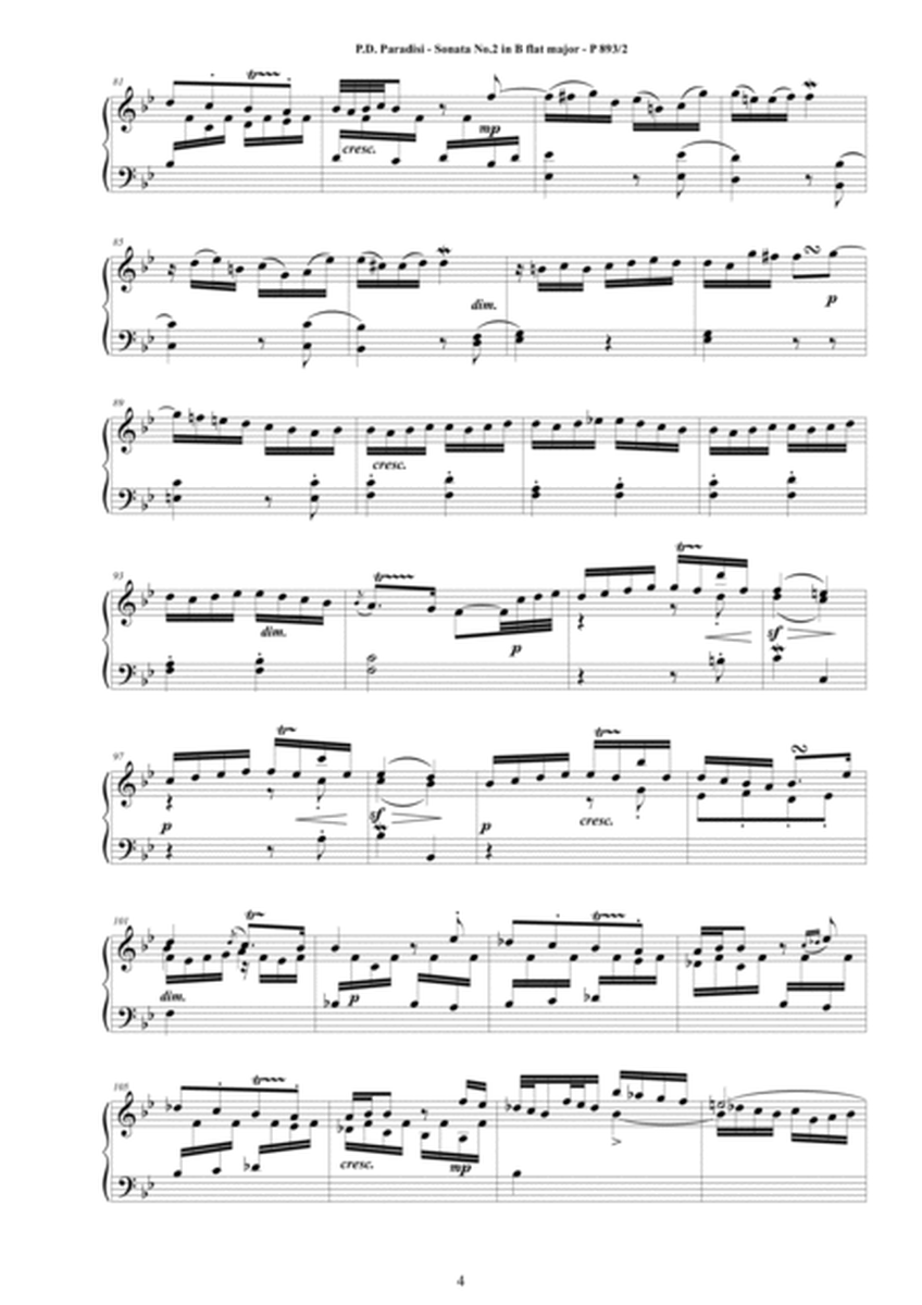 Paradisi - Piano Sonata No.2 in B flat major, P893-2 image number null