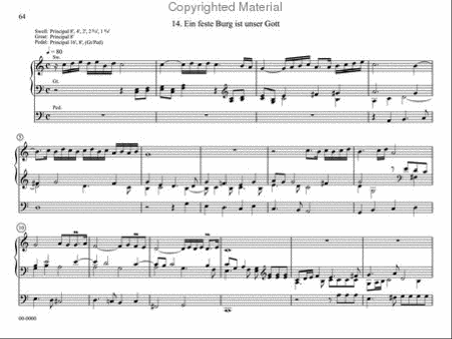 Chorale Preludes of Dietrich Buxtehude Organ scores gallery preview page 13