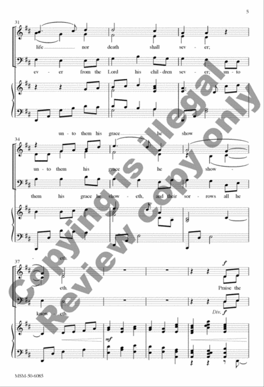 Children of the Heavenly Father 4-Part scores gallery preview page 5