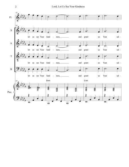 Lord, Let Us See Your Kindness (SATB Alternate) image number null