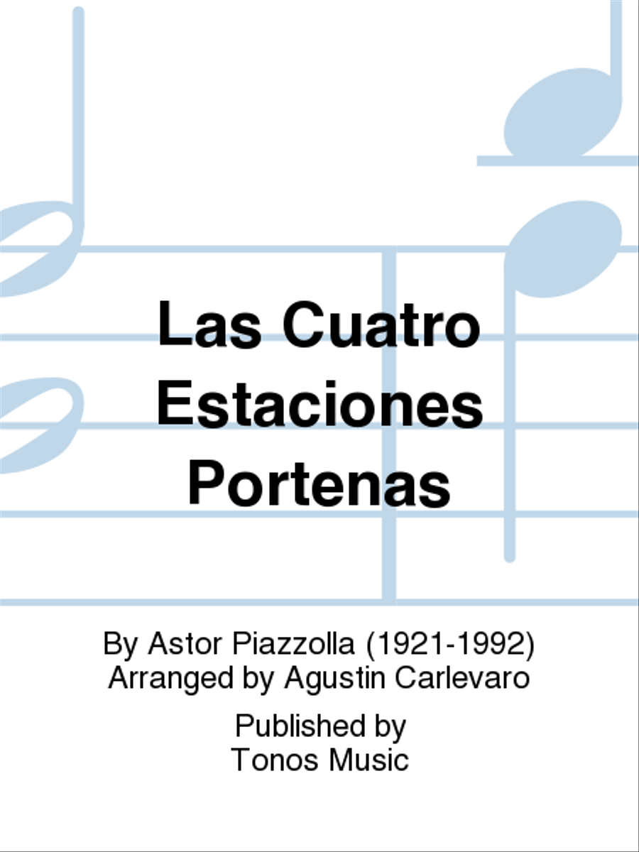 Las Cuatro Estaciones Portenas Classical Guitar scores gallery preview page 1