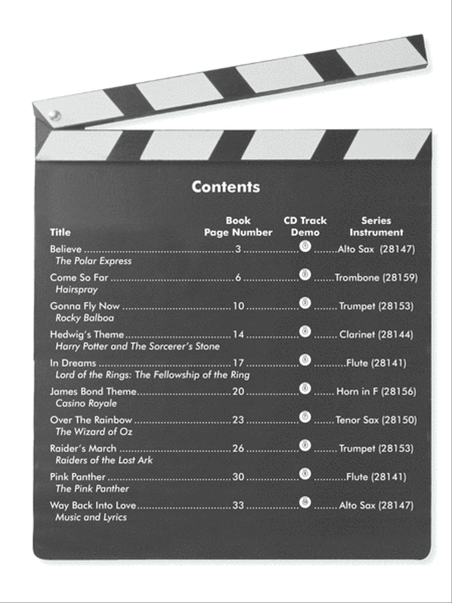 Easy Popular Movie Instrumental Solos Piano scores gallery preview page 5