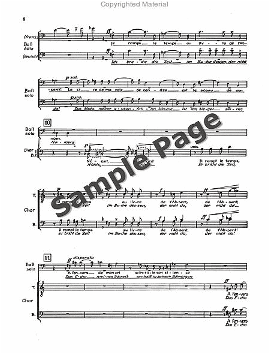 Sutermeister H Ecclesia Kantate (1972/73) 4-Part scores gallery preview page 9
