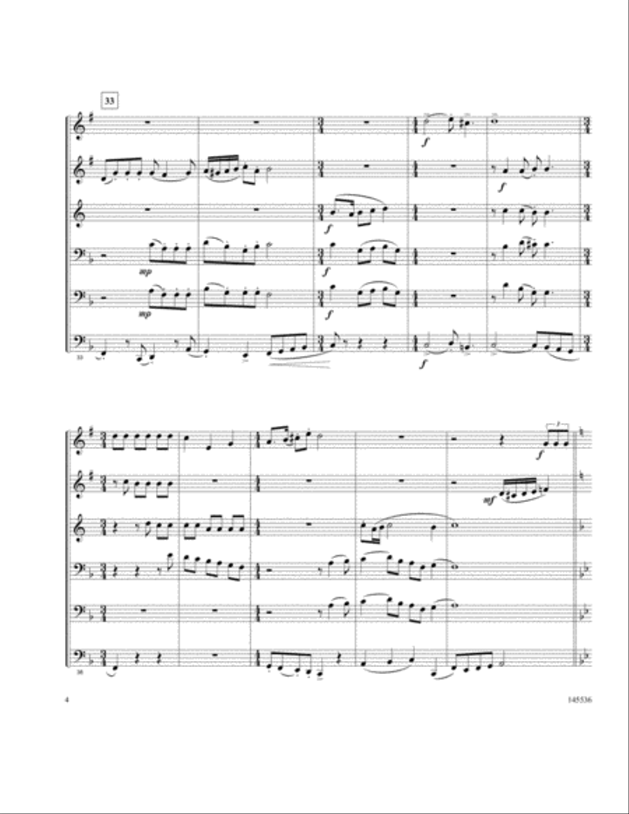The Twelve Days Of Brass The Twelve Days Of Brass Brass Quintet scores gallery preview page 4
