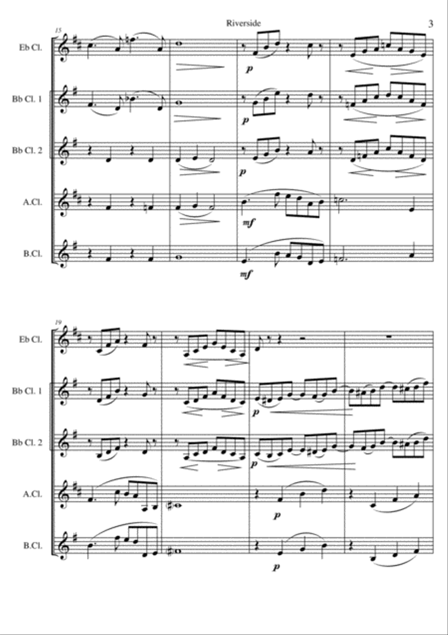 Riverside Woodwind Quintet scores gallery preview page 3