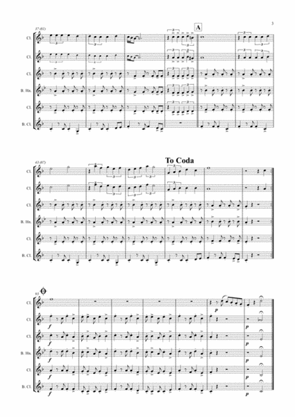 La Paloma - Spanish Habanera - Clarinet Quintet image number null