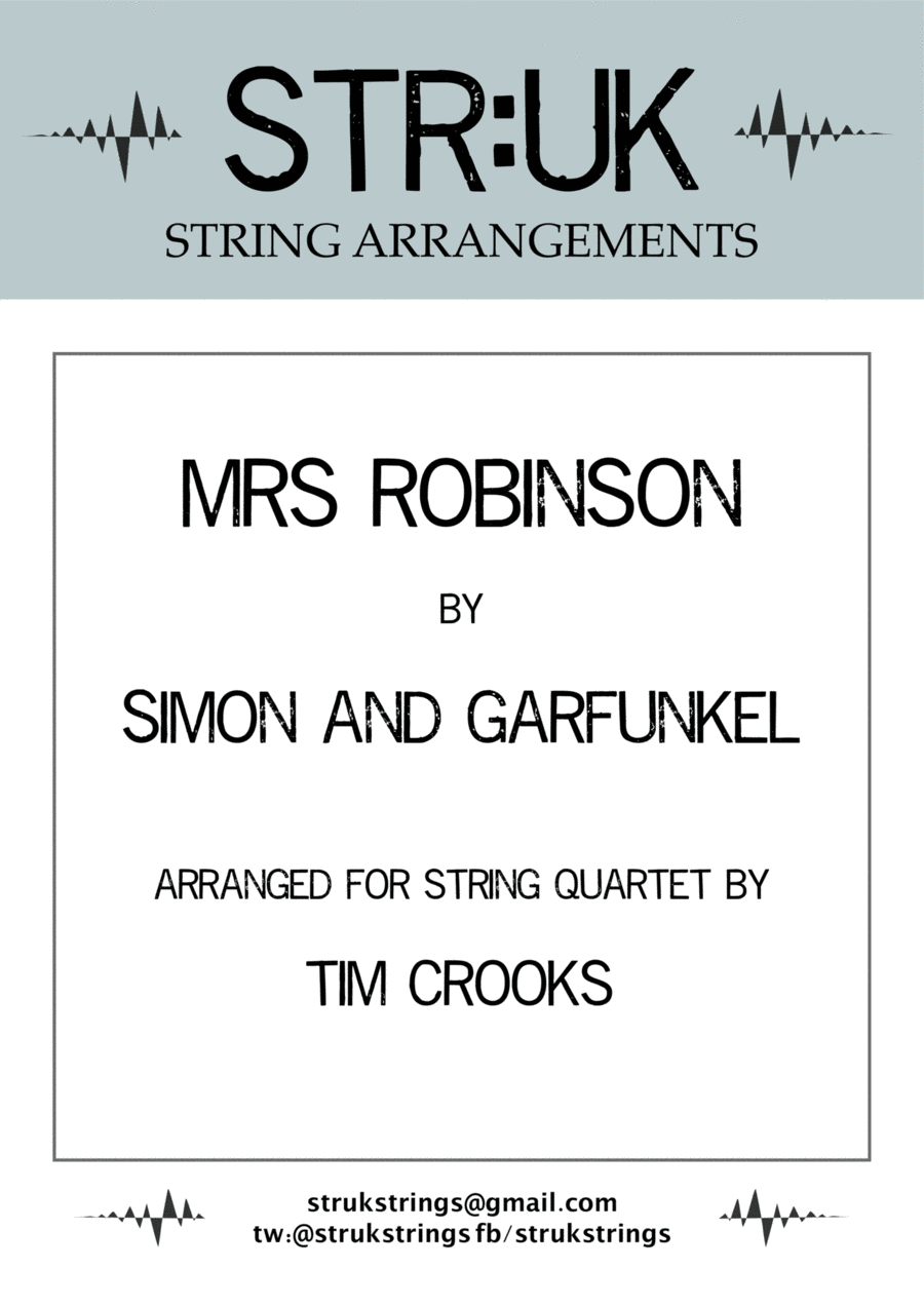 Mrs. Robinson String Quartet scores gallery preview page 1