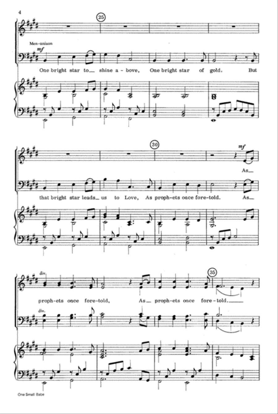 One Small Babe One Small Babe 4-Part scores gallery preview page 4