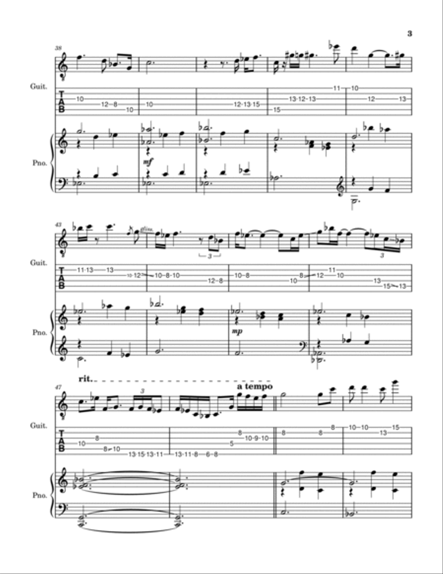 Tell Her You Saw Me Electric Guitar scores gallery preview page 4