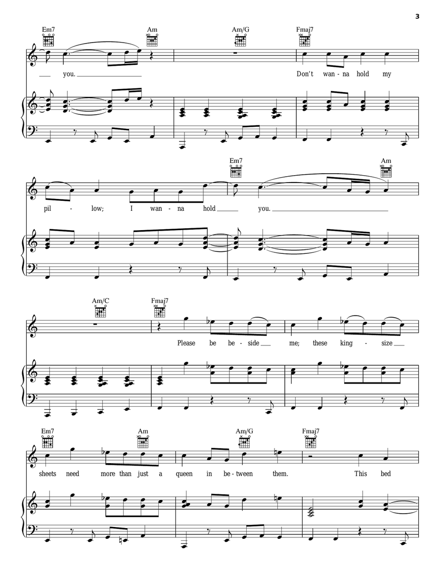 This Bed Piano, Vocal, Guitar scores gallery preview page 3