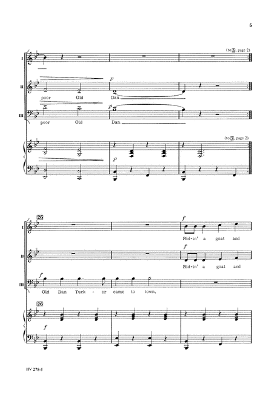 Old Dan Tucker Old Dan Tucker 3-Part scores gallery preview page 6
