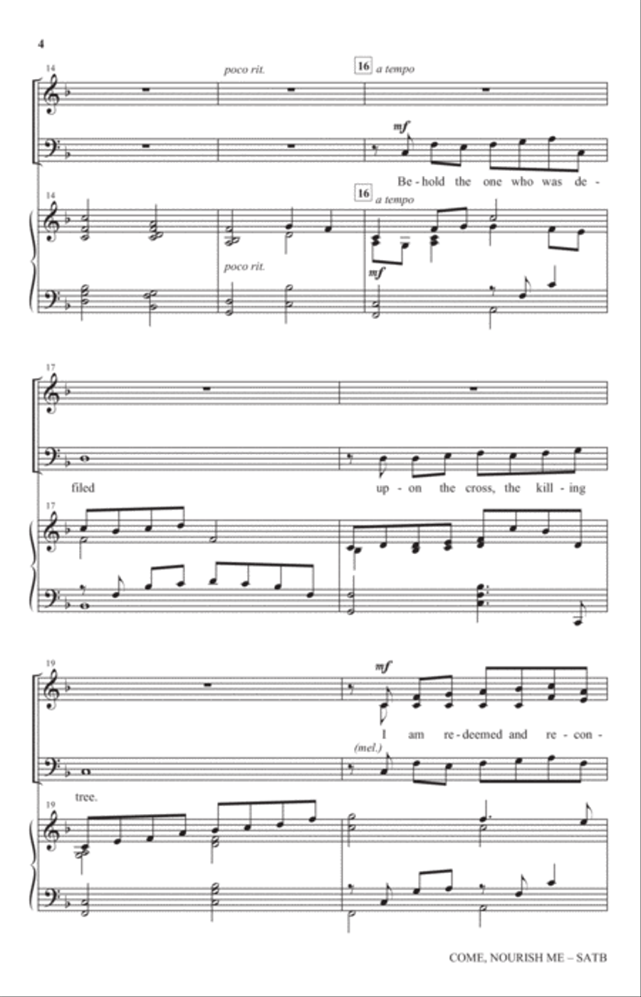 Come Nourish Me 4-Part scores gallery preview page 3