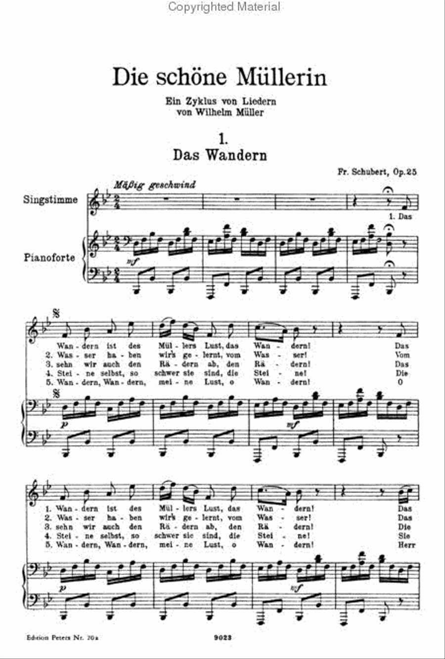 Lieder (Songs), Volume 1 - 92 Songs High Voice scores gallery preview page 4
