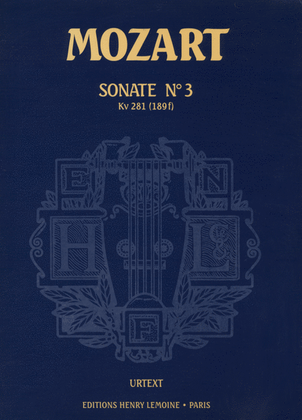 Book cover for Sonate No. 3 KV281