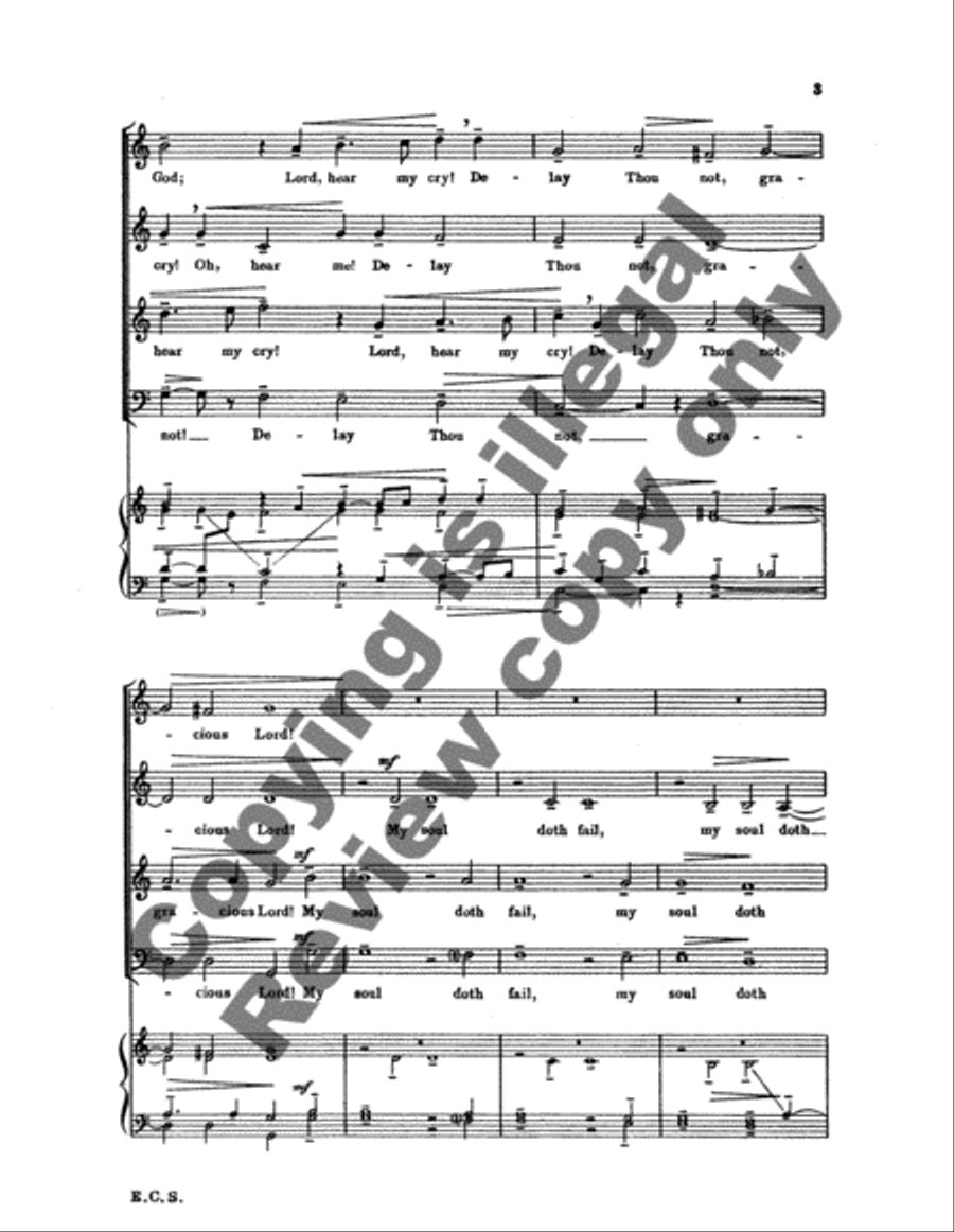 Lord, Hear My Cry! Lord, Hear My Cry! 4-Part scores gallery preview page 4