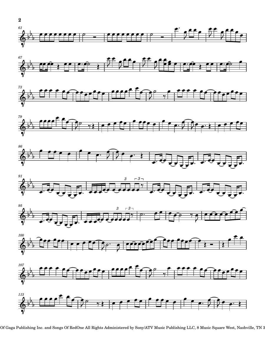 Judas Acoustic Guitar scores gallery preview page 2