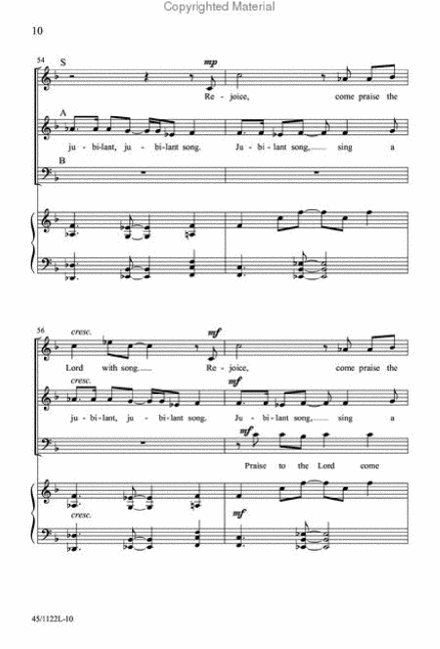 One-Rehearsal Anthems, Vol. 2 3-Part scores gallery preview page 10