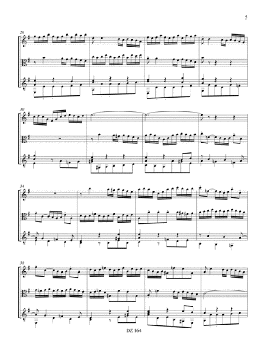 Six sonates en trio, vol. IV, BWV 528 Viola scores gallery preview page 5