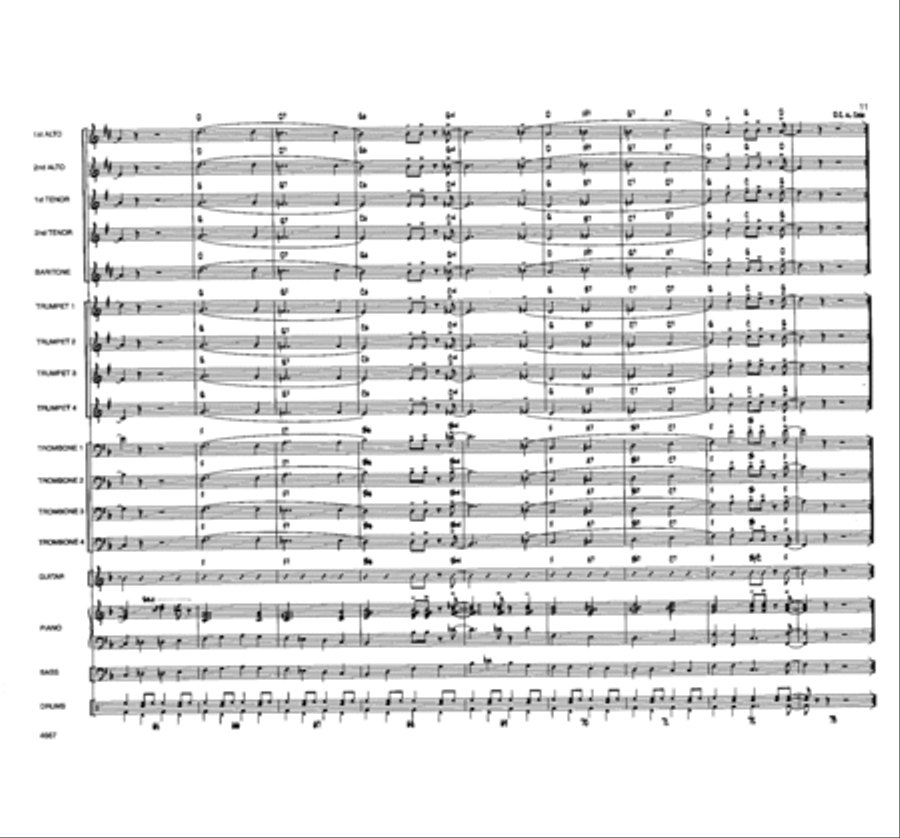 When the Saints Come Swingin' In Jazz Ensemble scores gallery preview page 10