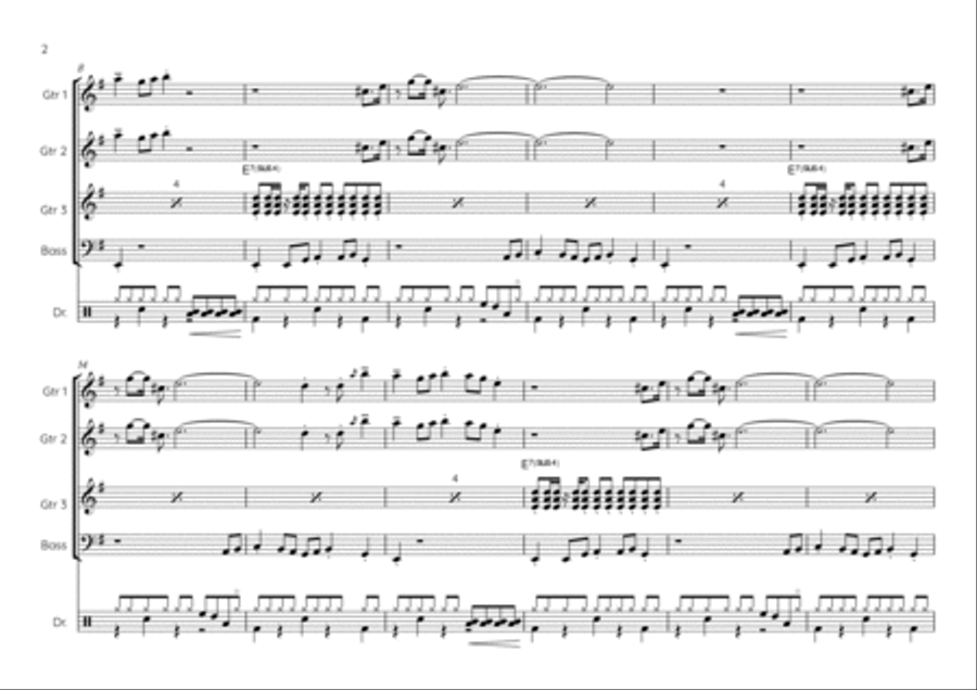 Lingus Lingus Guitar Ensemble scores gallery preview page 2
