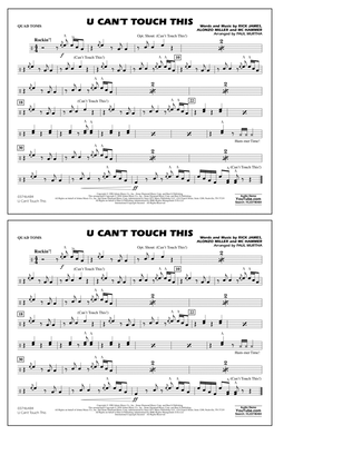 U Can't Touch This (arr. Paul Murtha) - Quad Toms