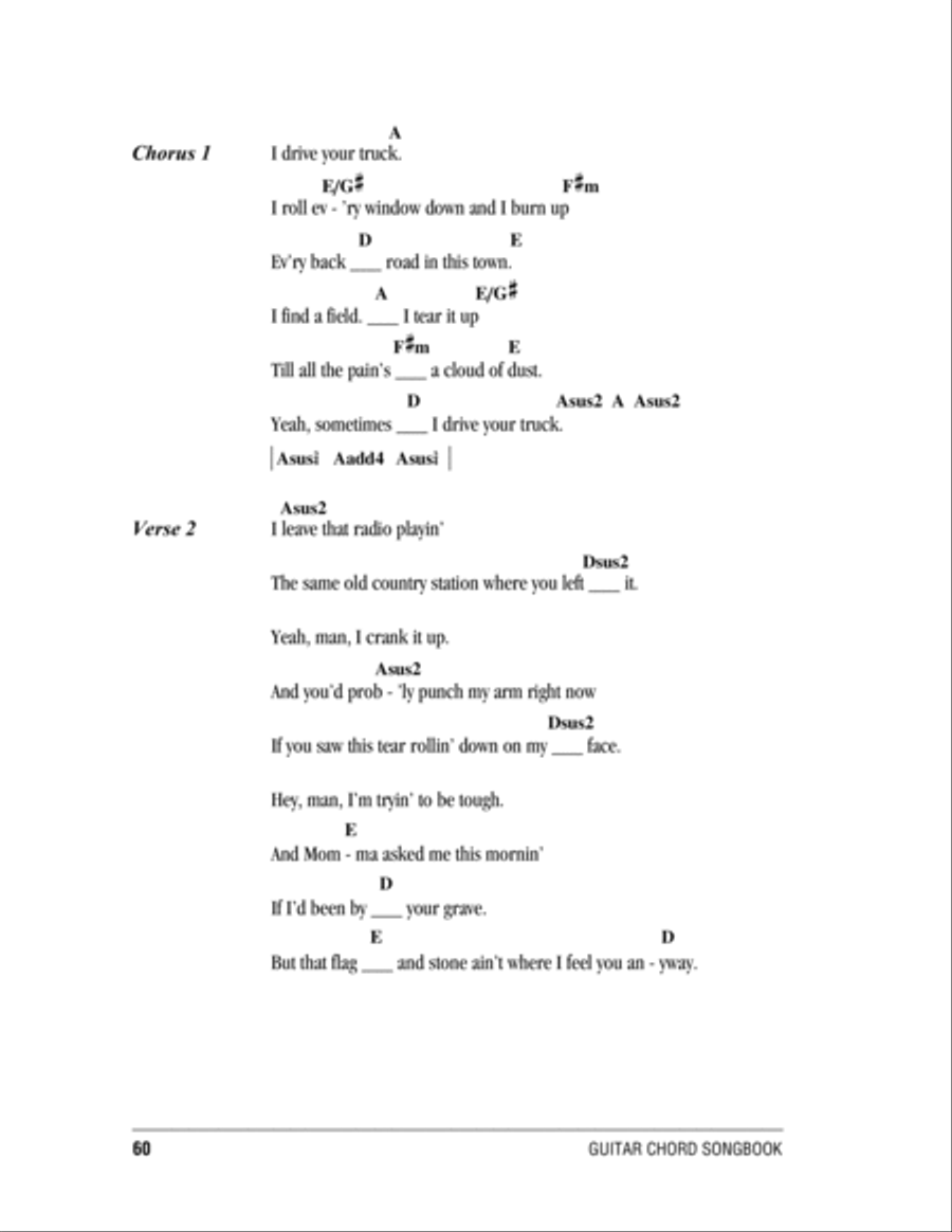I Drive Your Truck Acoustic Guitar scores gallery preview page 2
