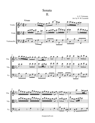 Book cover for Sonata in C Minor Movement II