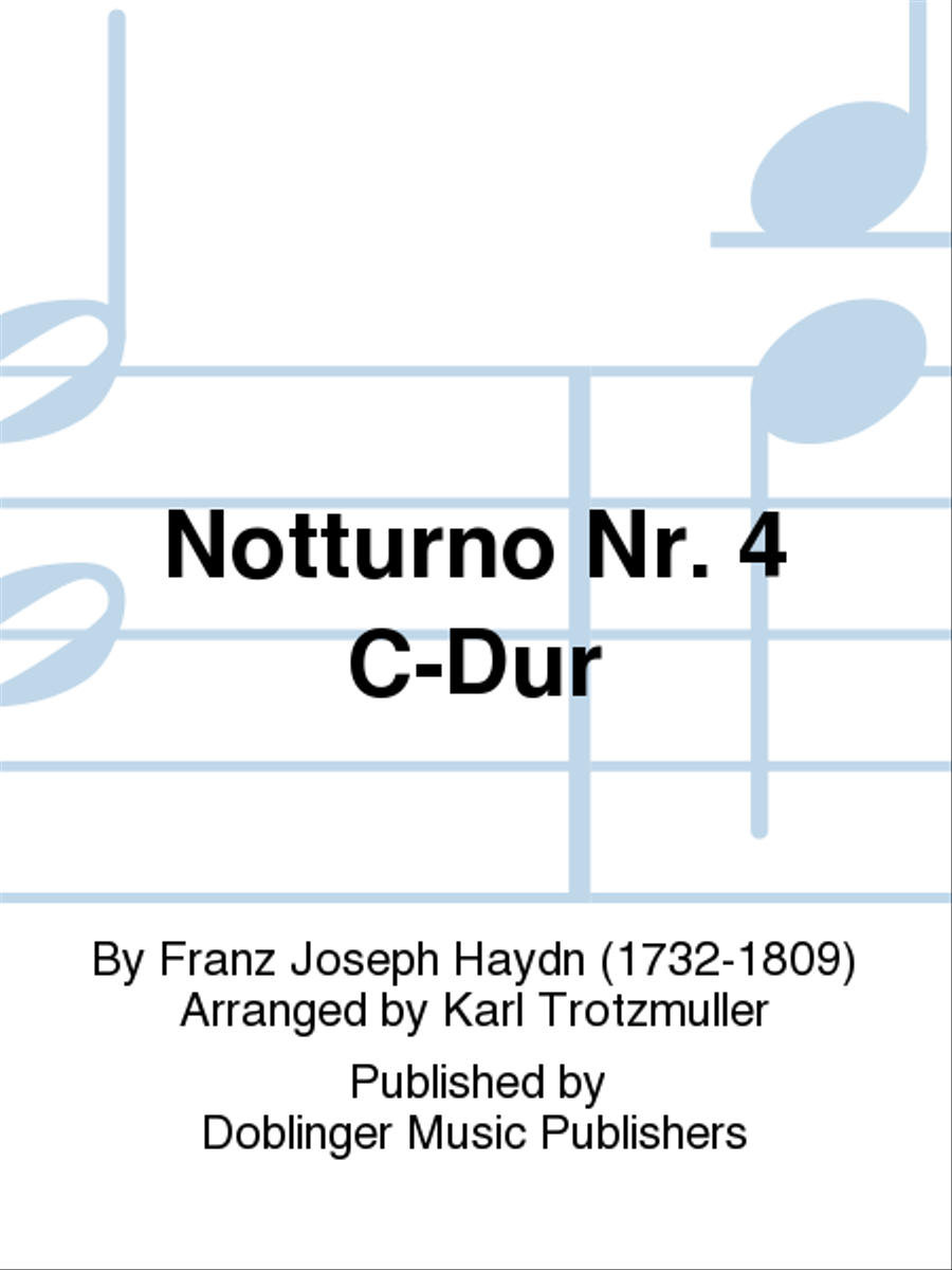 Notturno Nr. 4 C-Dur Voice scores gallery preview page 1