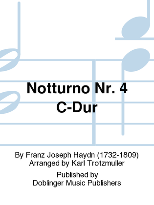 Book cover for Notturno Nr. 4 C-Dur