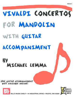 Book cover for Vivaldi Concertos for Mandolin