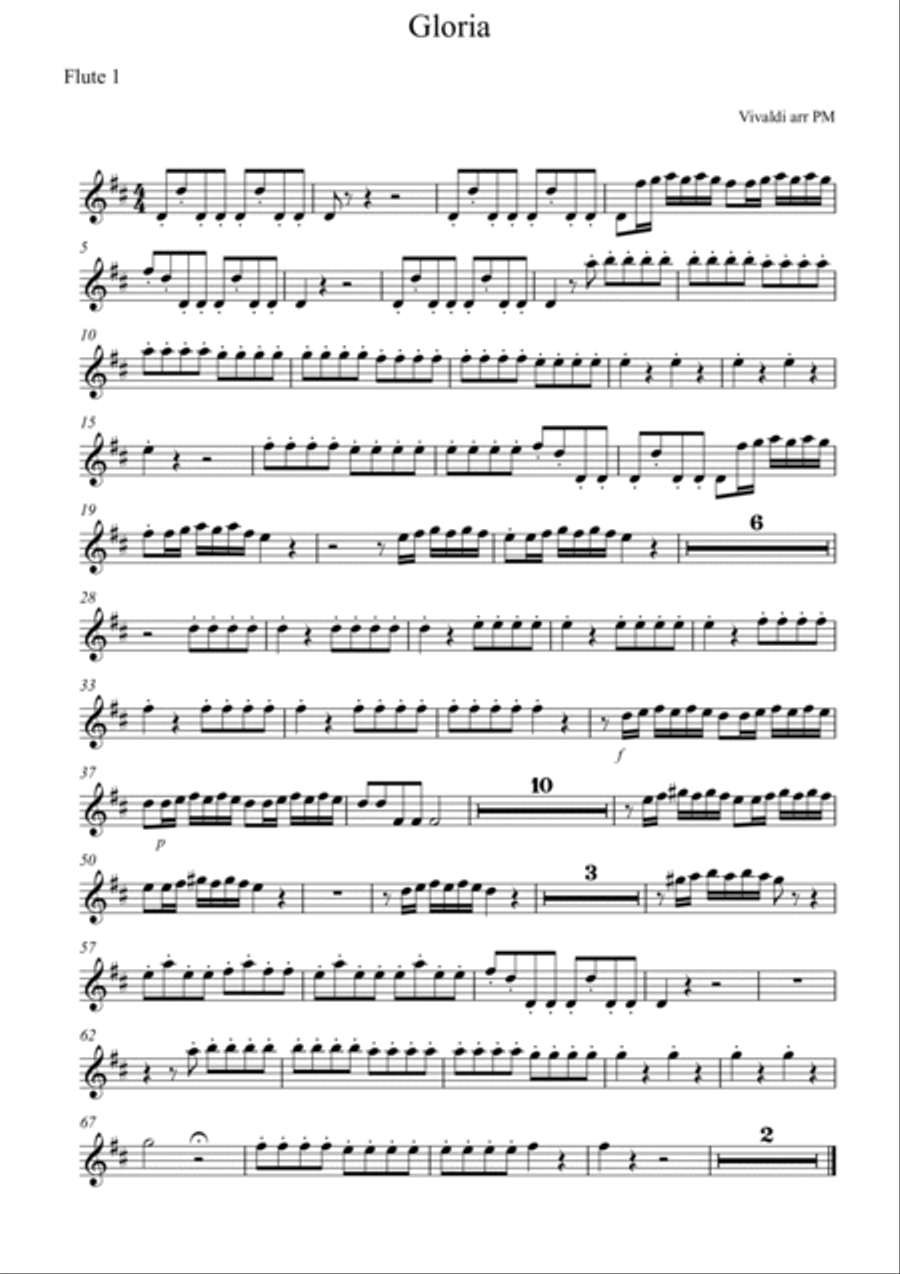 Gloria Chamber Orchestra scores gallery preview page 5