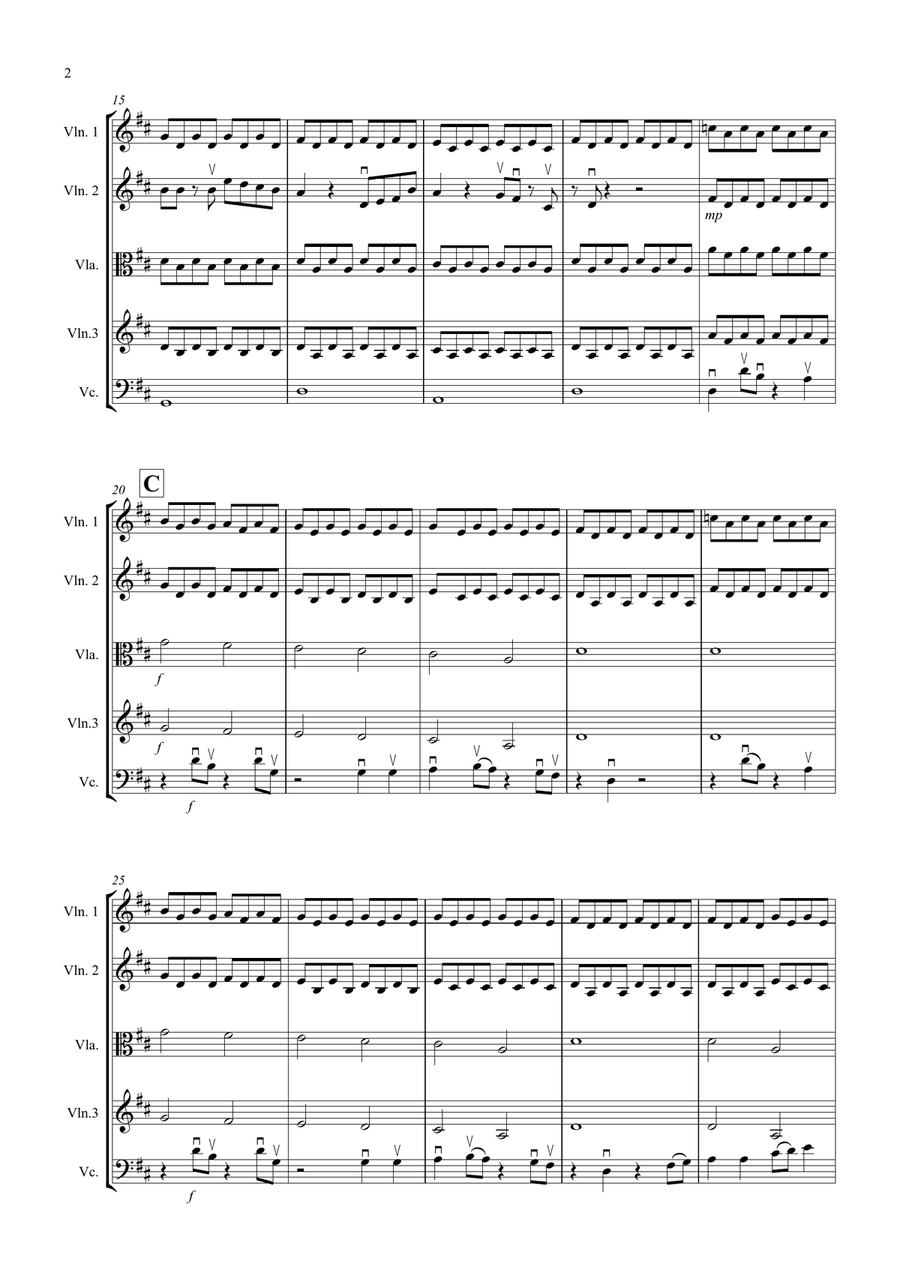 Hey Jude String Quartet scores gallery preview page 2