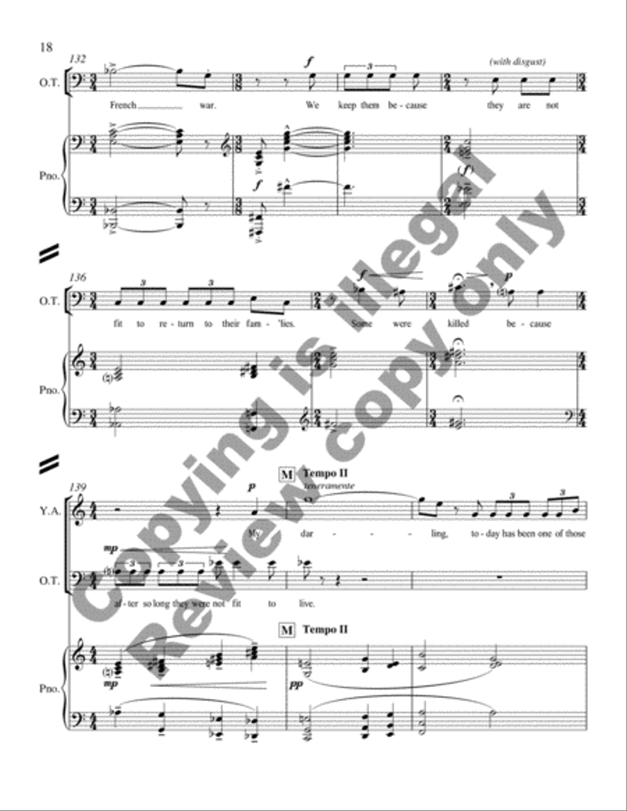 Glory Denied (Piano/Vocal Score) Glory Denied (Piano/Vocal Score) Bassoon scores gallery preview page 20
