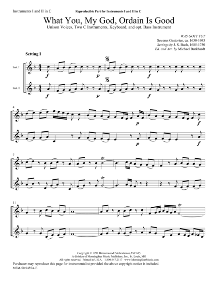 What You, My God, Ordain Is Good Choir scores gallery preview page 1