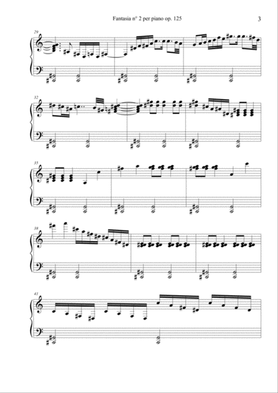 Fantasia n° 2 per piano op. 125 Piano Solo scores gallery preview page 3