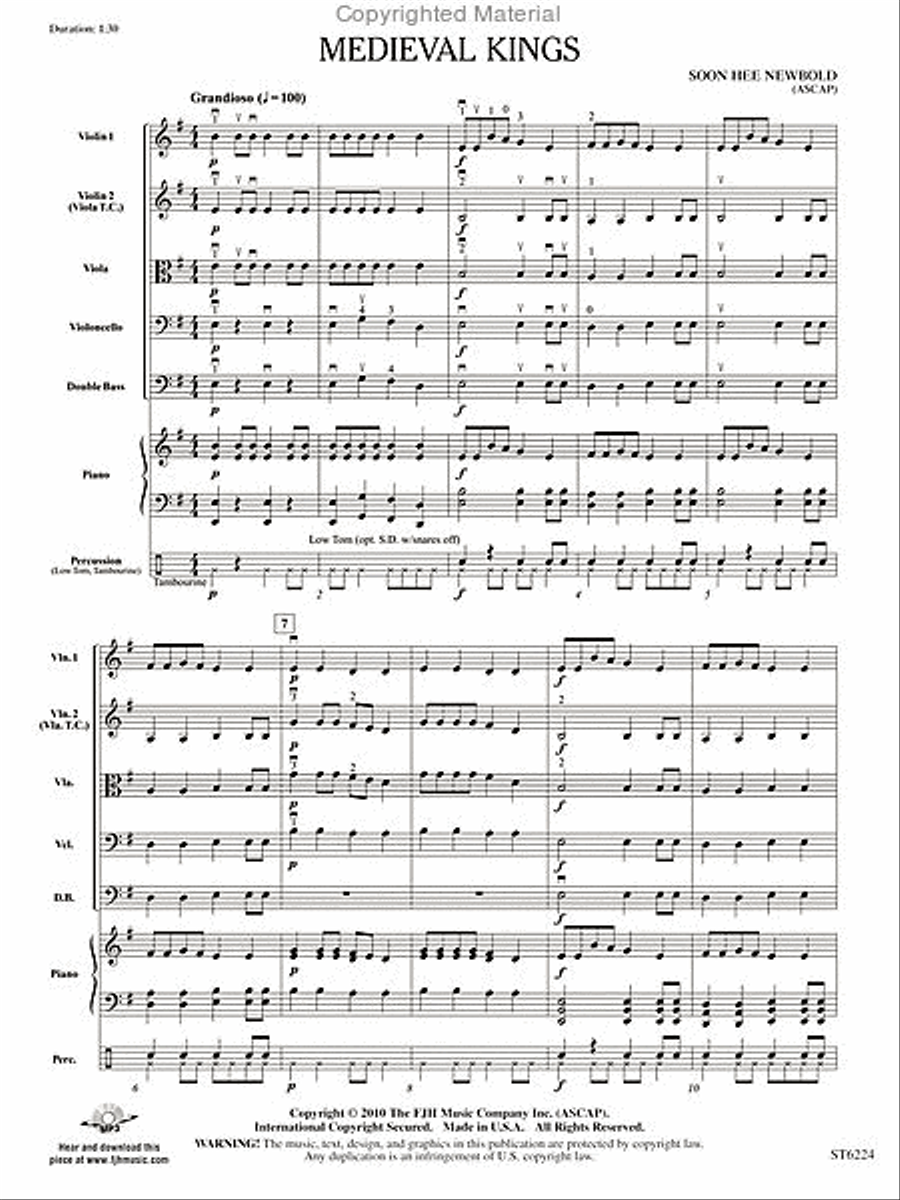 Medieval Kings String Orchestra scores gallery preview page 2