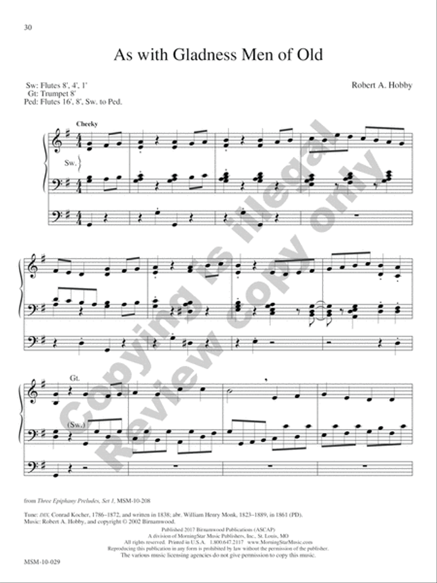 Hark! The Glad Sound Hark! The Glad Sound Organ scores gallery preview page 29