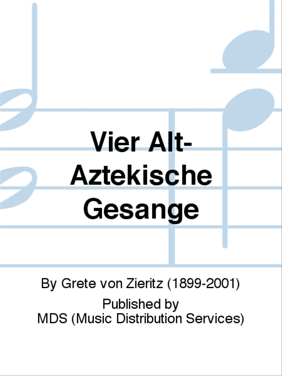 Vier alt-aztekische Gesänge Mixed Choir scores gallery preview page 1