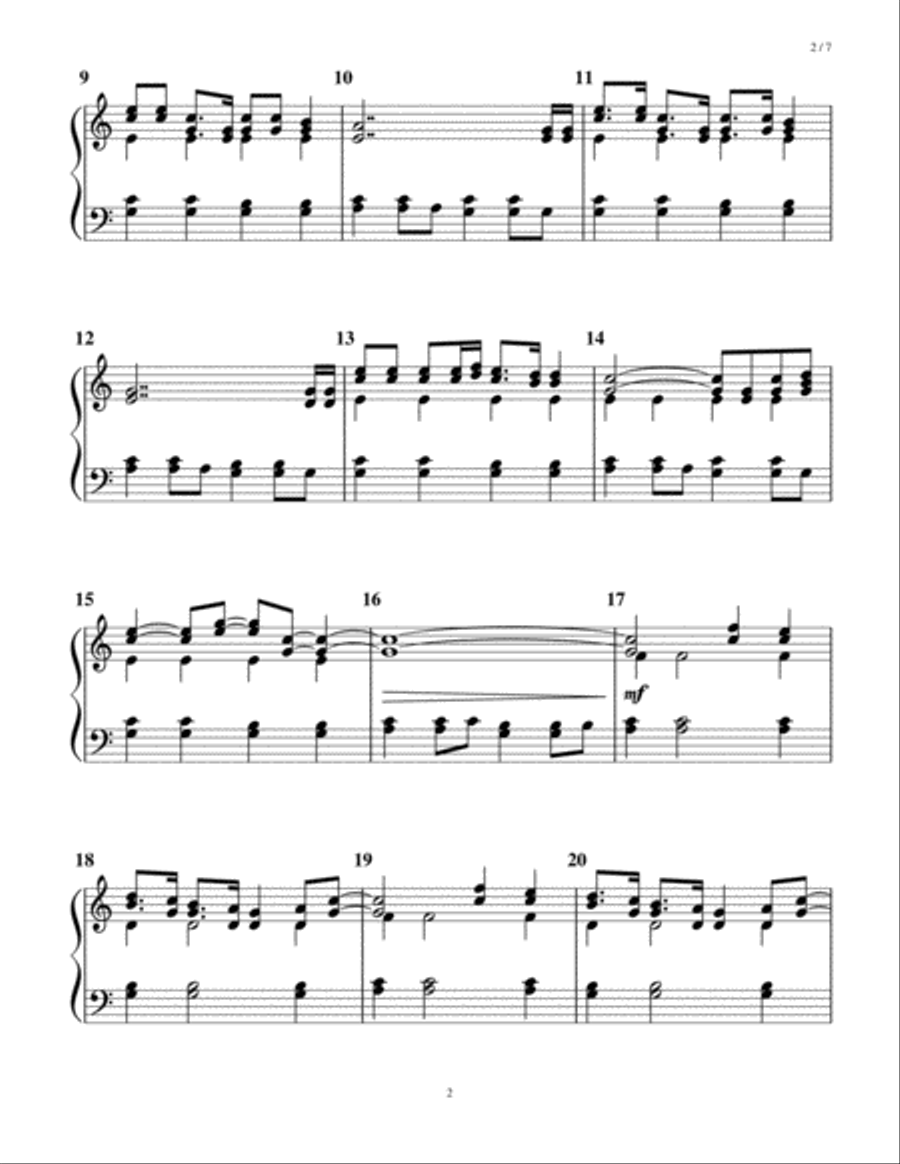 Fix You Handbell Choir scores gallery preview page 2