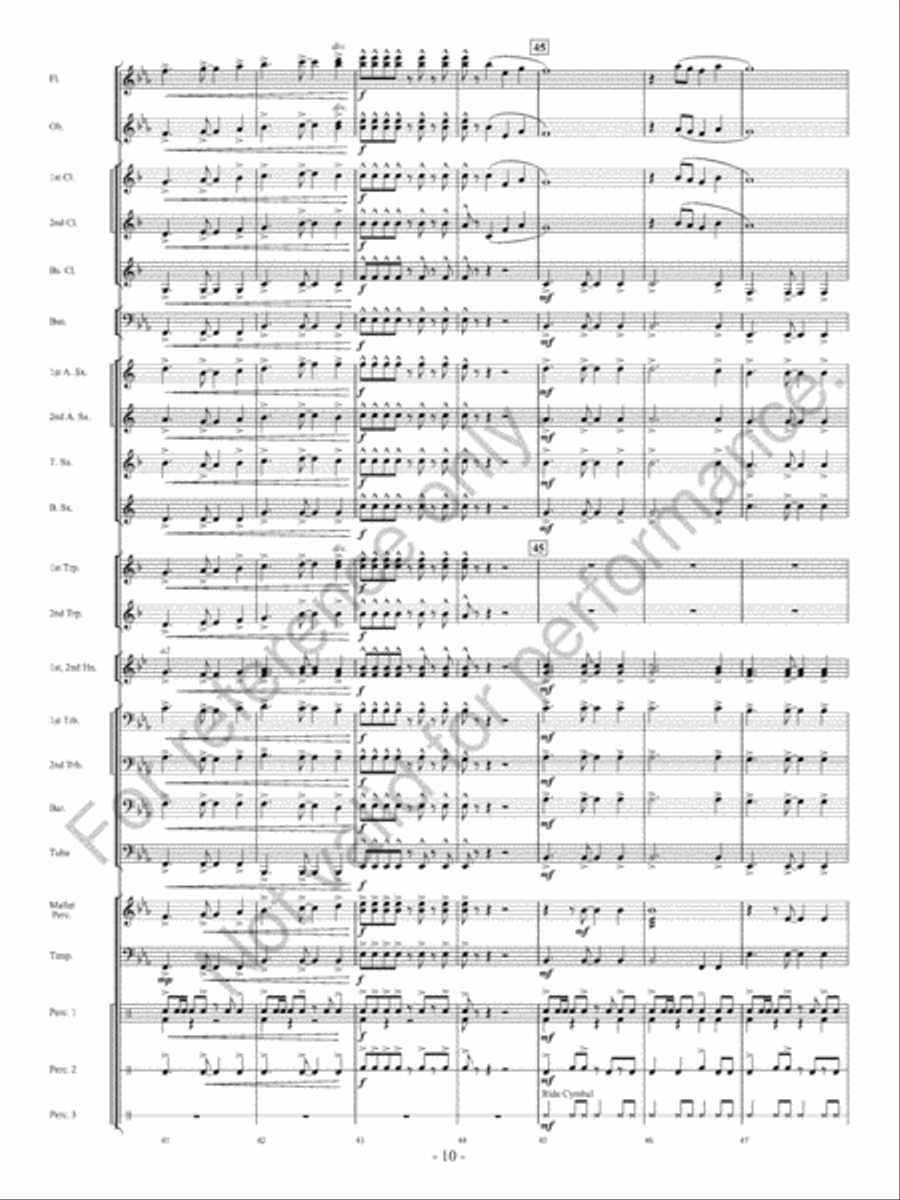 The Winds Of Change Concert Band scores gallery preview page 11