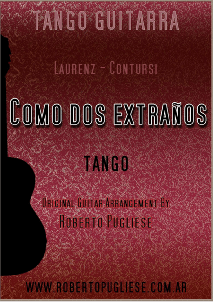 Como dos extraños - Tango (Laurenz - Contursi) Classical Guitar scores gallery preview page 1