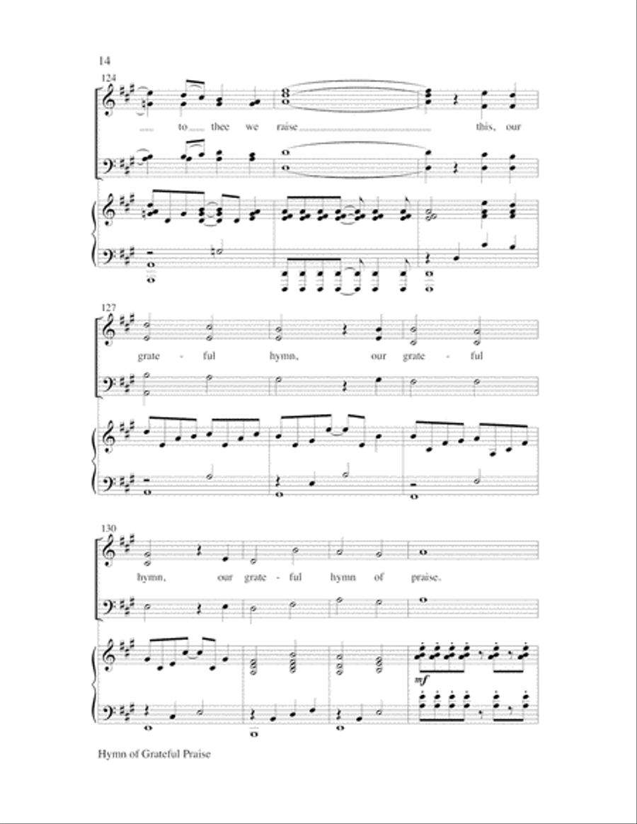 Hymn of Grateful Praise Hymn of Grateful Praise Choir scores gallery preview page 14