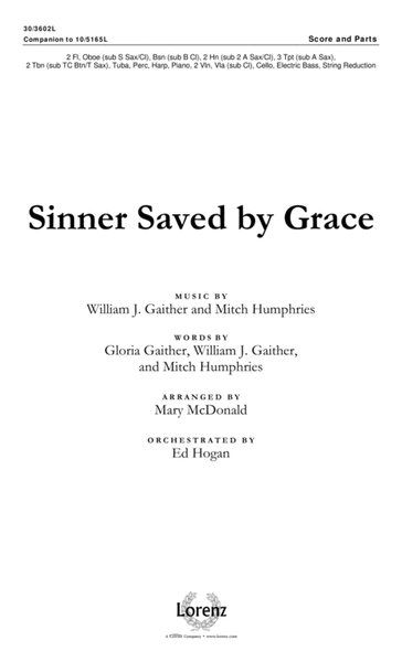 Sinner Saved by Grace - Orchestral Score and Parts