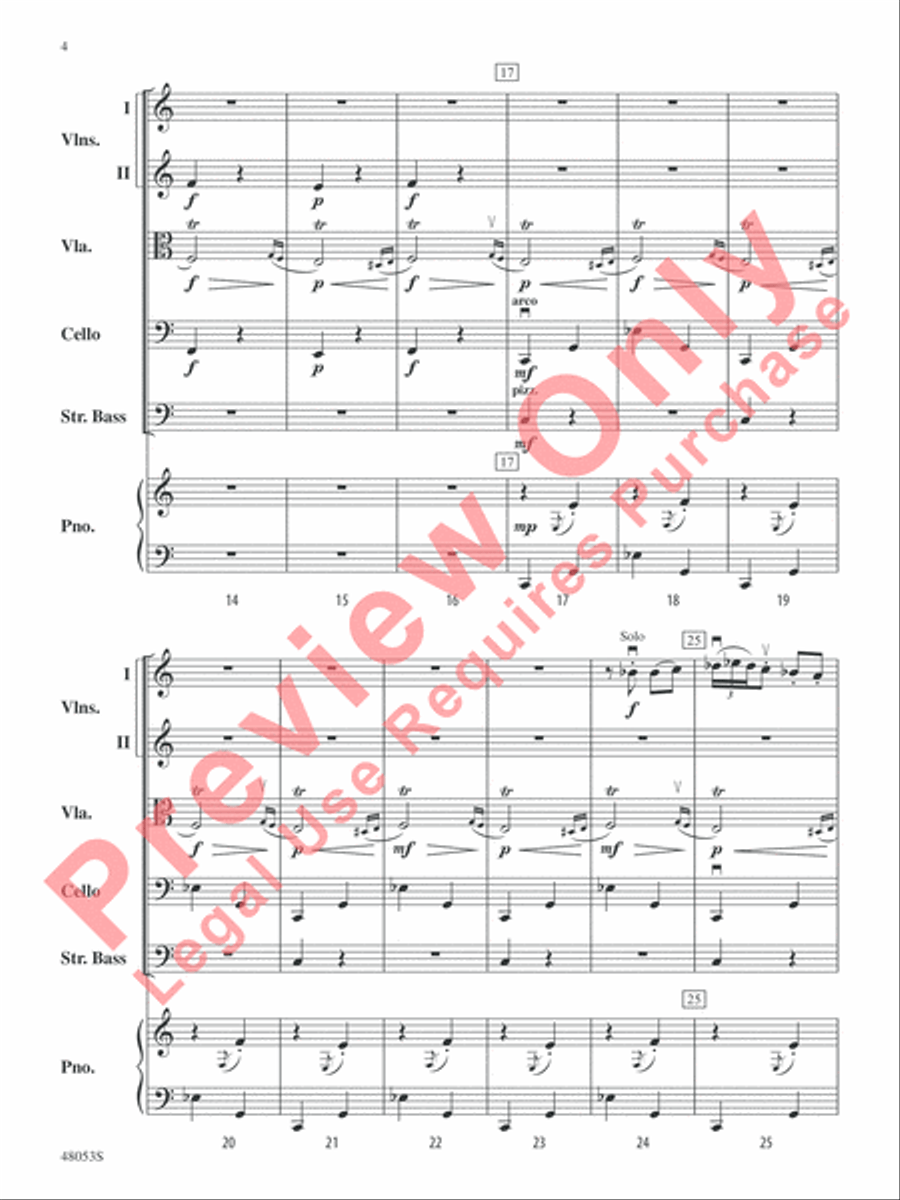Danza Ritual del Fuego String Orchestra scores gallery preview page 5