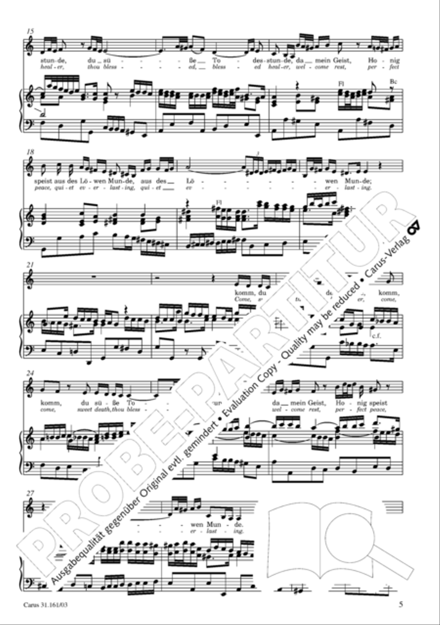 Komm, du susse Todesstunde 4-Part scores gallery preview page 6