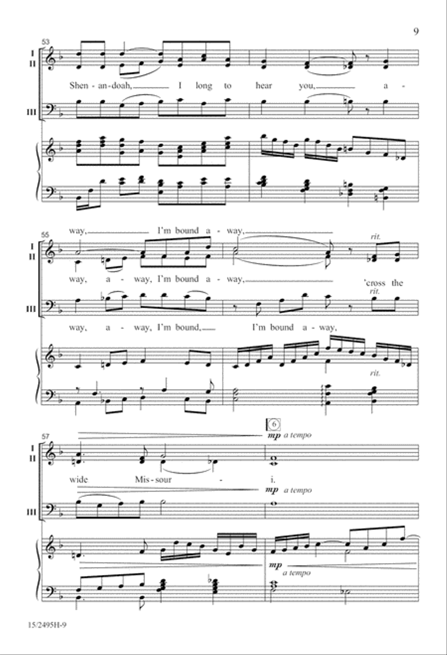 An Americana Songbook 3-Part scores gallery preview page 10