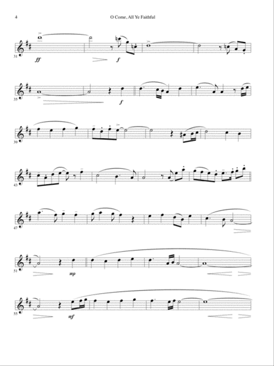 Creative Carols for Alto Sax Alto Saxophone scores gallery preview page 3