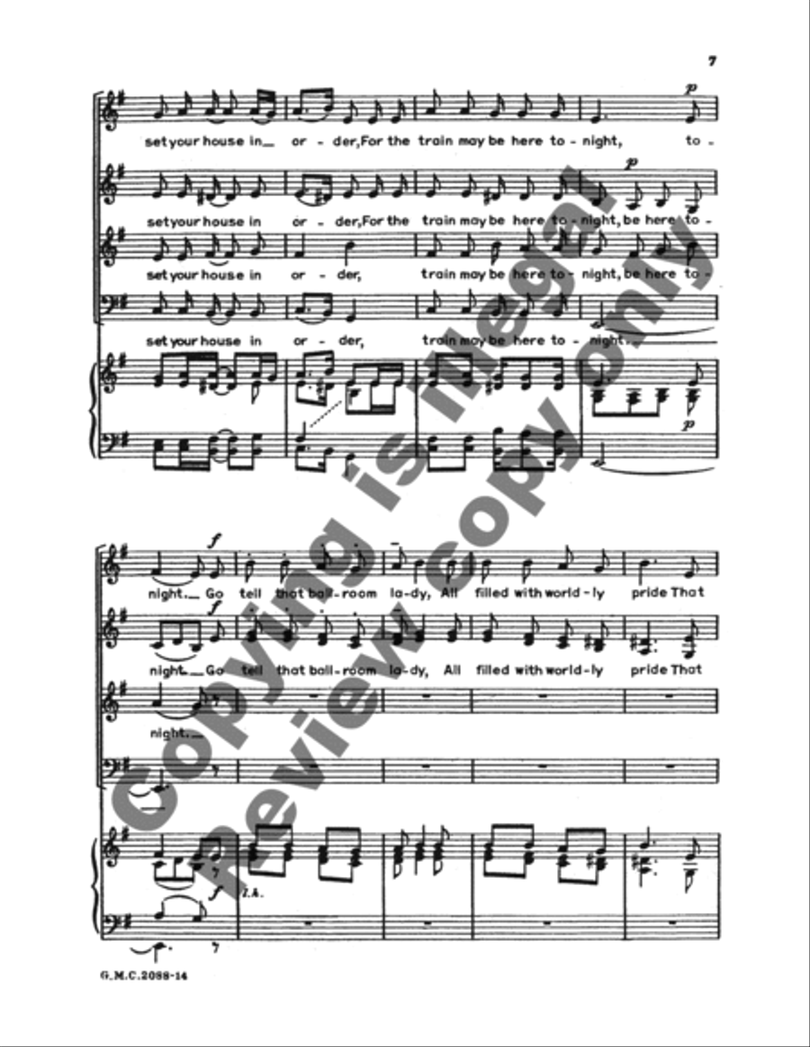 Little Black Train Little Black Train Choir scores gallery preview page 11